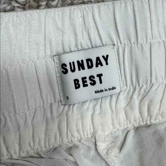 Sunday Best Off-White Drawstring Joggers - Picture 3 of 4